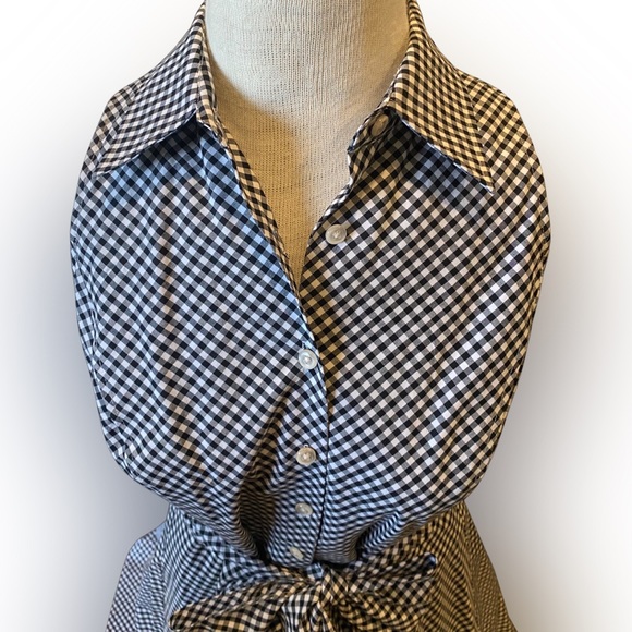 50’s Style American Living Black & White Gingham Dress - Picture 8 of 11